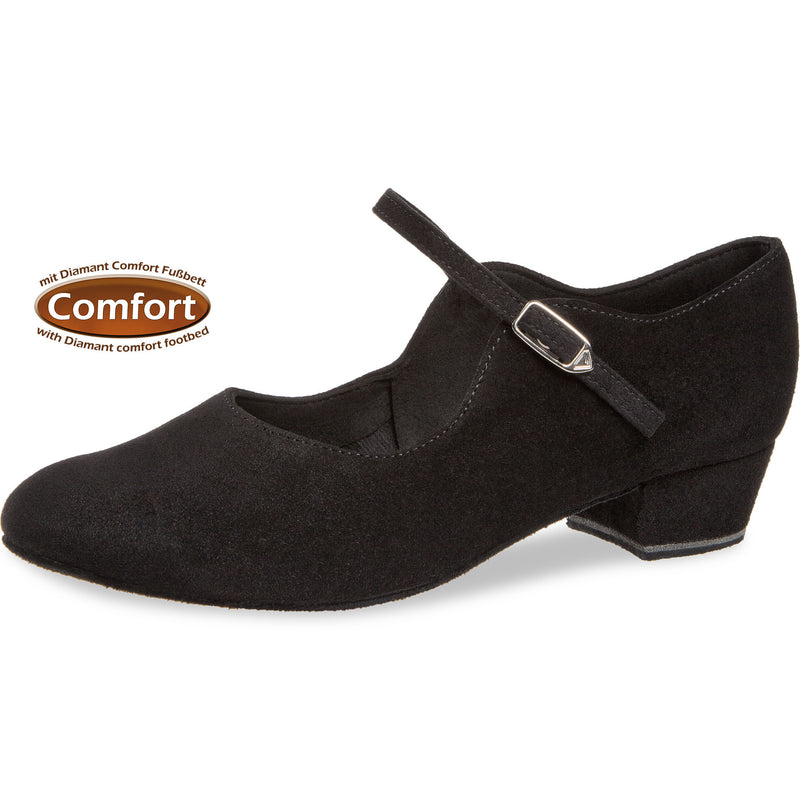Laad het plaatje in de Viewer, 050-029-001 Comfort Zwart Suède 2.8 cm