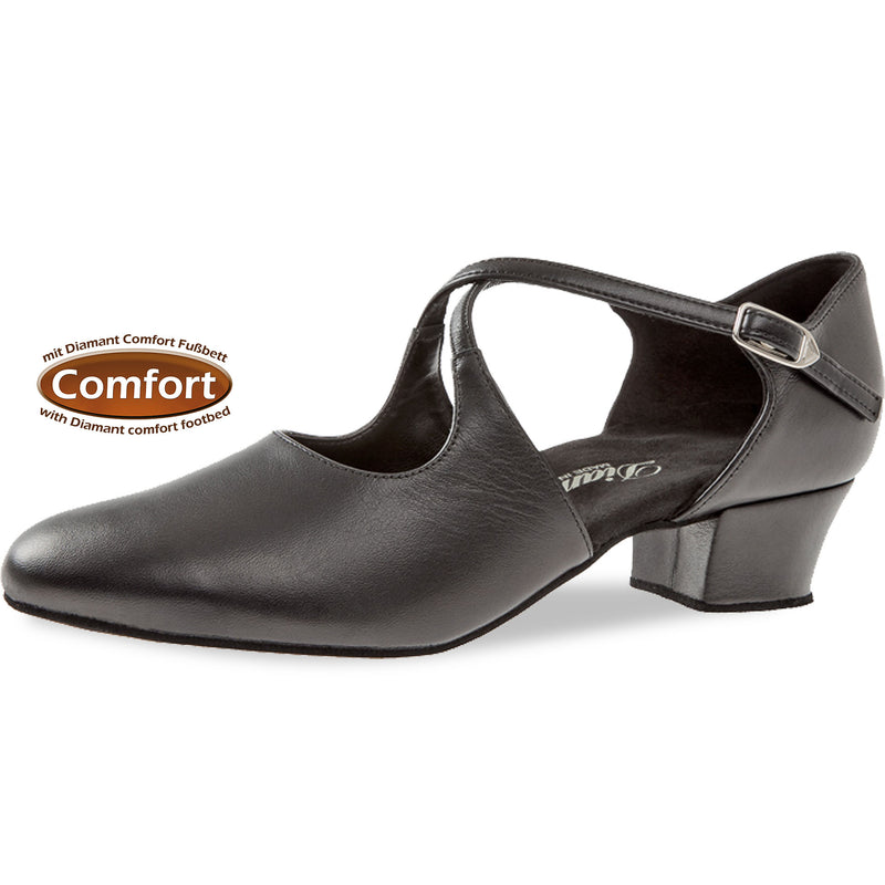 Laad het plaatje in de Viewer, 052-102-034 Comfort Zwart Leer 3.7 cm
