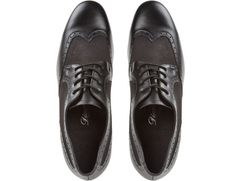 Laad het plaatje in de Viewer, 089-075-145 Zwart Leer/Zwart Nubuck 2 cm