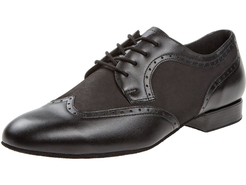 Laad het plaatje in de Viewer, 089-075-145 Zwart Leer/Zwart Nubuck 2 cm