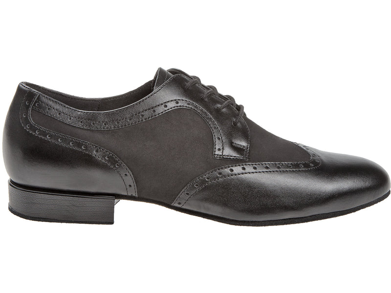 Laad het plaatje in de Viewer, 089-075-145 Zwart Leer/Zwart Nubuck 2 cm