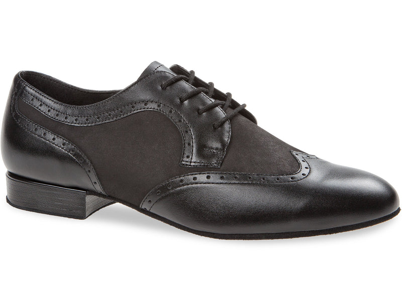 Laad het plaatje in de Viewer, 089-075-145 Zwart Leer/Zwart Nubuck 2 cm