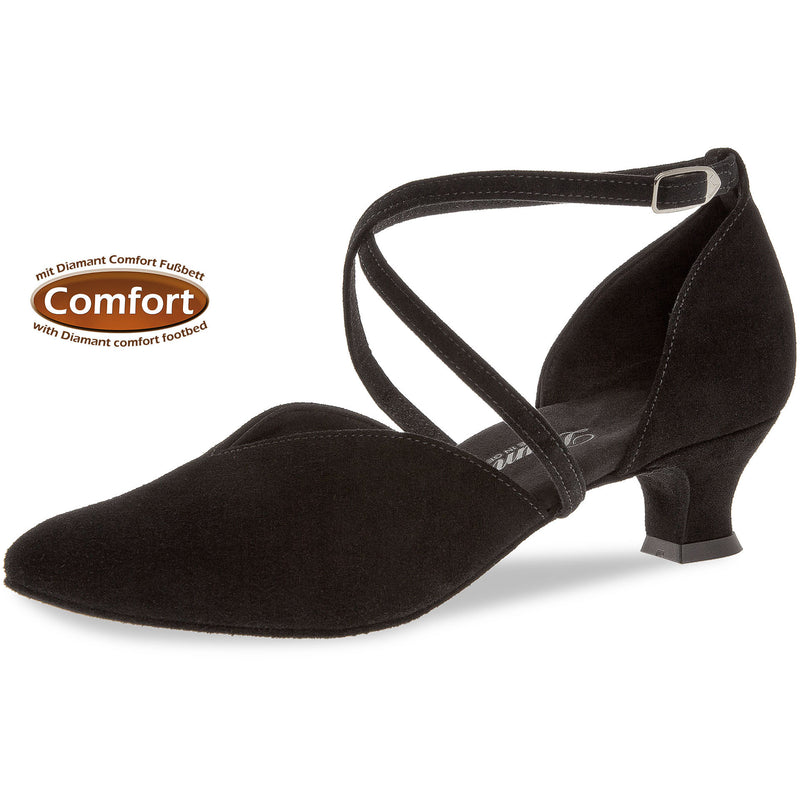 Laad het plaatje in de Viewer, 107-013-001 Comfort Zwart Suède 4.2 cm