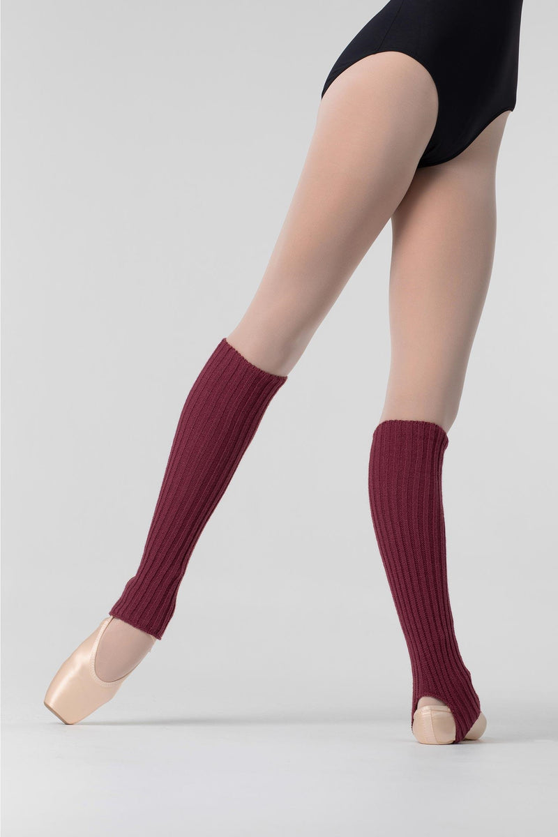 Laad het plaatje in de Viewer, 2010 Beenwarmers met Stirrup Donker Oud Roze (Violet)