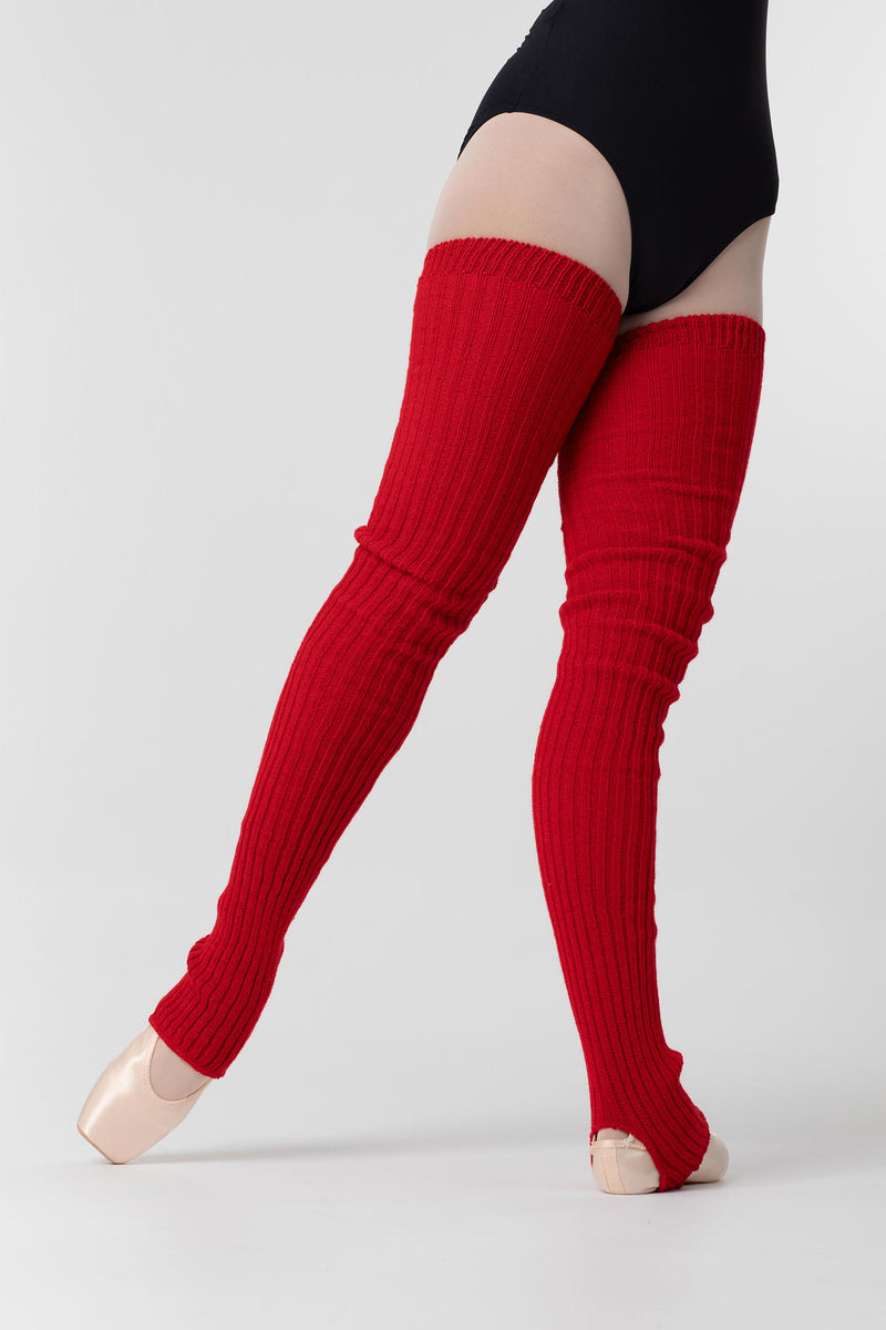 Laad het plaatje in de Viewer, 2020 Lange Beenwarmers met Stirrup Rood (Rojo)