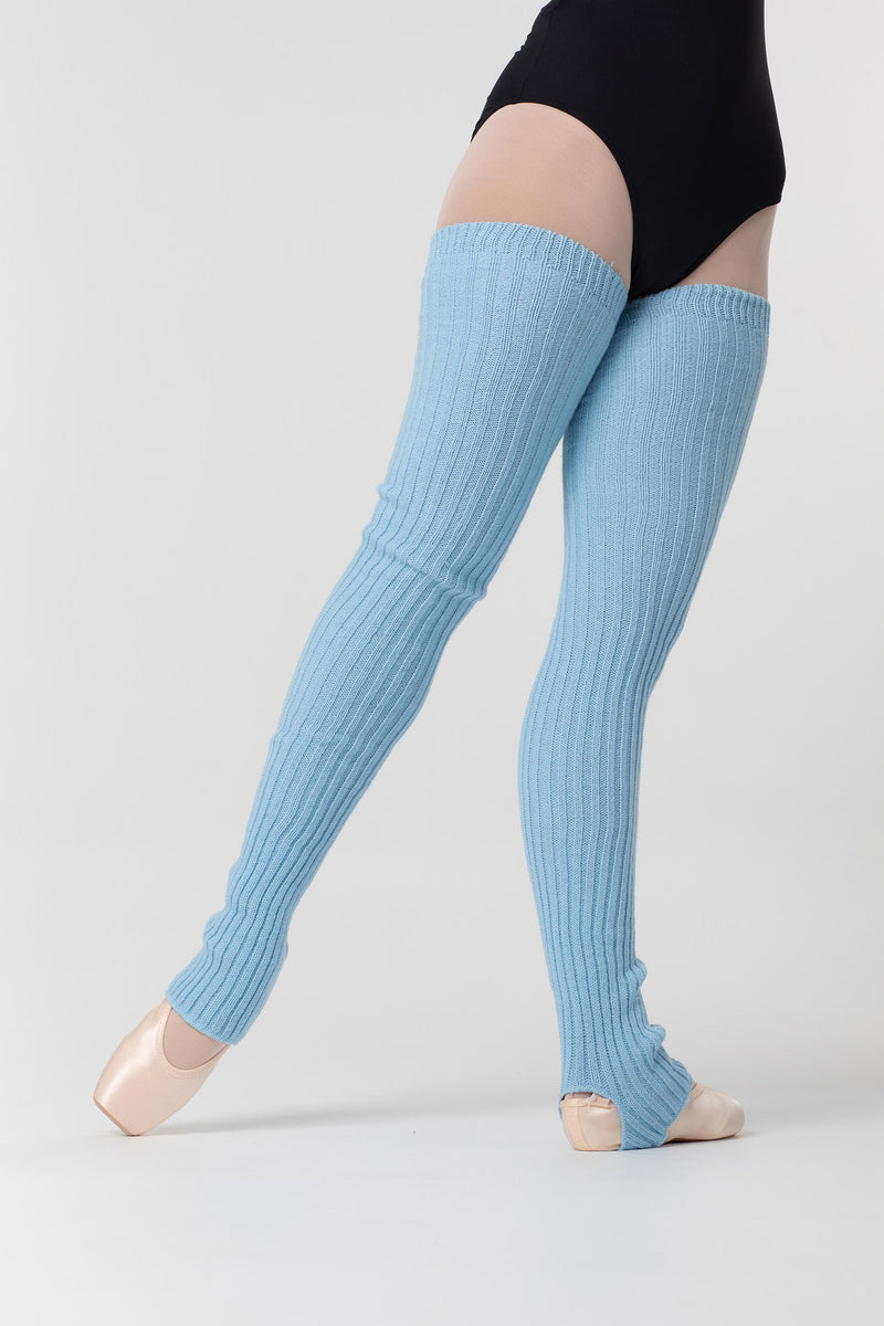 Laad het plaatje in de Viewer, 2020 Lange Beenwarmers met Stirrup Licht Blauw (Celeste)