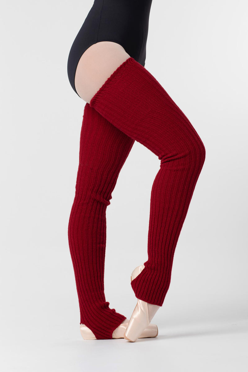 Laad het plaatje in de Viewer, 2020 Lange Beenwarmers met Stirrup Warm Wijn Rood (Sangre)