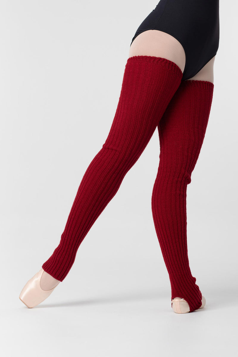 Laad het plaatje in de Viewer, 2020 Lange Beenwarmers met Stirrup Warm Wijn Rood (Sangre)