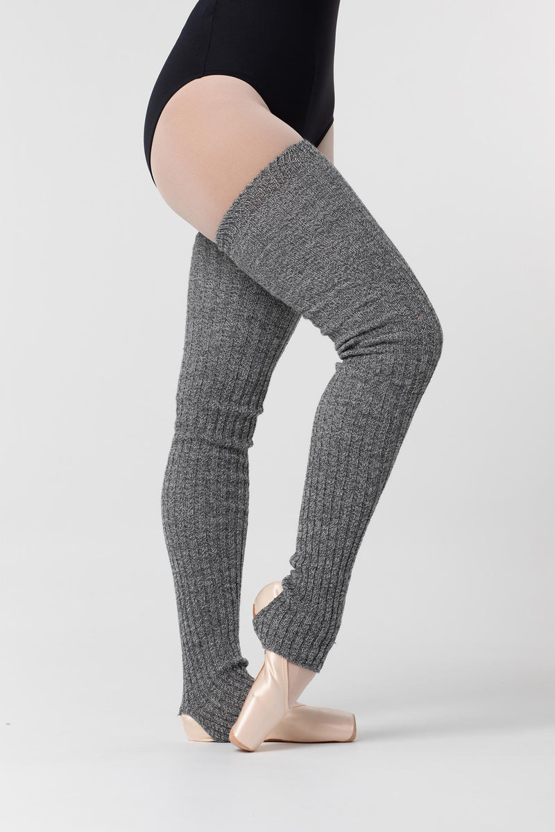Laad het plaatje in de Viewer, 2020 Lange Beenwarmers met Stirrup Gemêleerd Grijs (Gris T.)