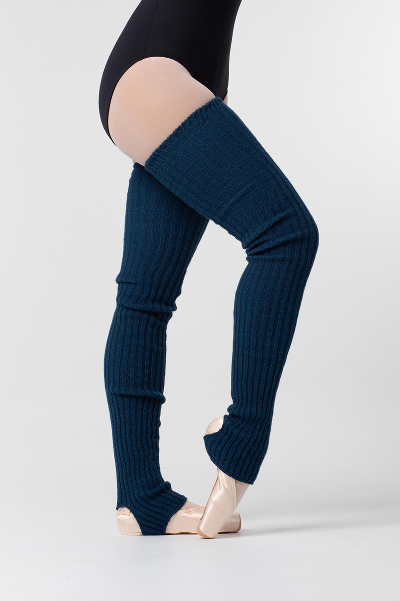 Laad het plaatje in de Viewer, 2020 Lange Beenwarmers met Stirrup Warm Donker Blauw (Azul Mar)