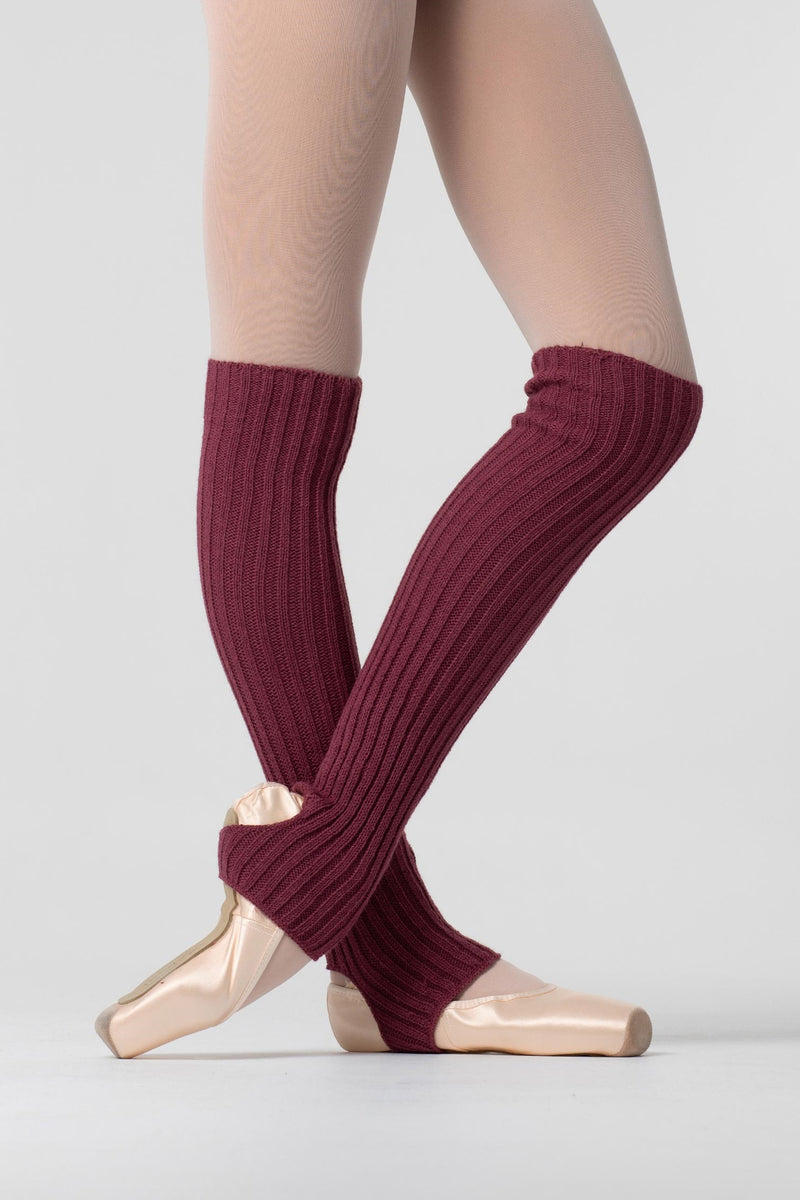 Laad het plaatje in de Viewer, 2500 Beenwarmers met Stirrup Donker Oud Roze (Violet)