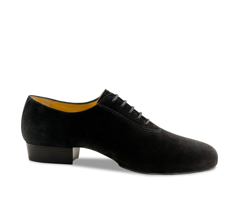 Laad het plaatje in de Viewer, Pistoia 28070 Gespleten Zool Zwart Suede 2.5 cm