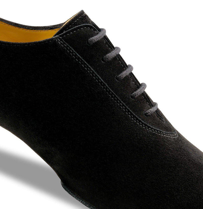 Laad het plaatje in de Viewer, Pistoia 28070 Gespleten Zool Zwart Suede 2.5 cm