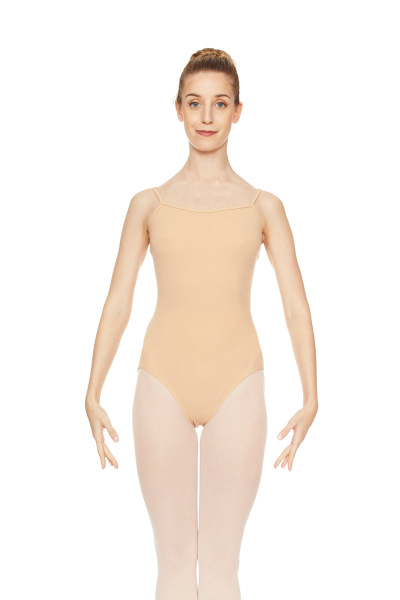 Laad het plaatje in de Viewer, 3000 Balletpakje Spaghetti Bandjes Beige (Ballet)