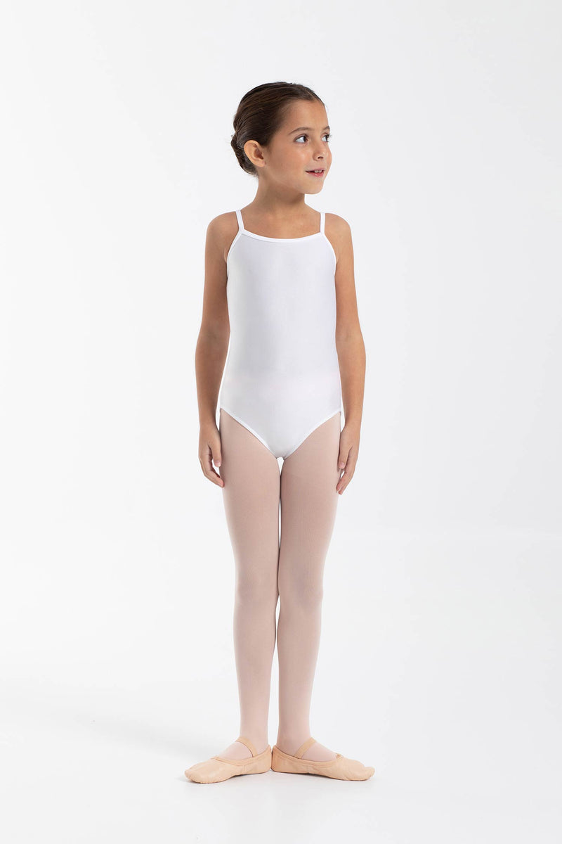 Laad het plaatje in de Viewer, 3020 Kinder Balletpakje Spaghettibandjes Wit