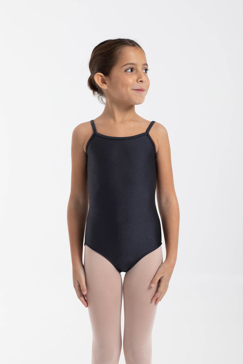 Laad het plaatje in de Viewer, 3020 Kinder Balletpakje Spaghettibandjes Zwart