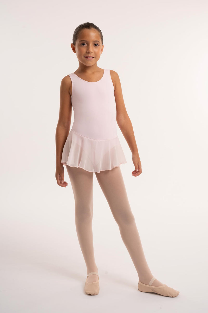 Laad het plaatje in de Viewer, 3055 Kinder Balletpakje Hemdmodel met Roze Rokje