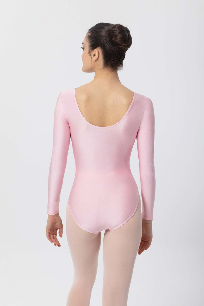 Laad het plaatje in de Viewer, 3060 Balletpakje Lange Mouw Glans Roze (Rosa)
