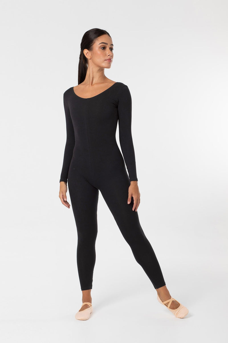 Laad het plaatje in de Viewer, 4359 Catsuit Lange Mouwen aan 1 stuk Zwart