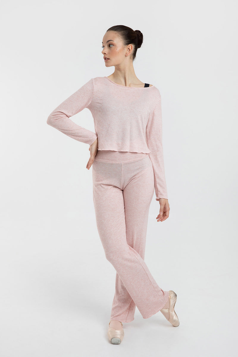 Laad het plaatje in de Viewer, 5214 Warm-Up Broek Wijd Model Roze (Rosa)
