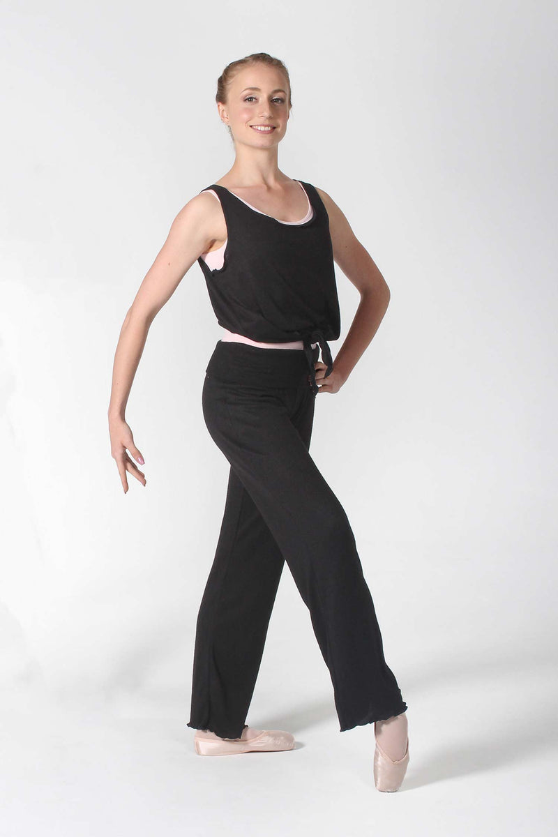 Laad het plaatje in de Viewer, 5214 Warm-Up Broek Wijd Model Zwart
