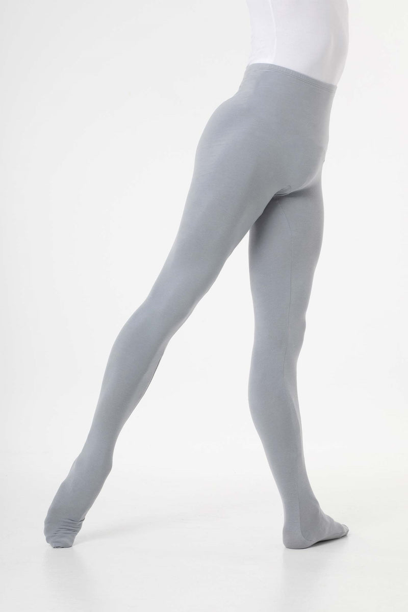 Laad het plaatje in de Viewer, 5338 Jongens/Heren Ballet Legging met voet Grijs