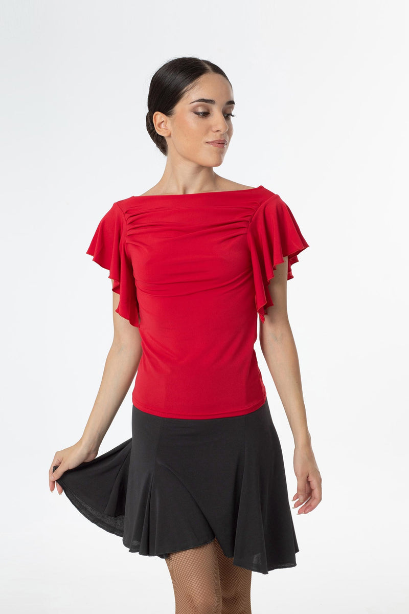 Laad het plaatje in de Viewer, 6236 Latin/Ballroom Top Rood (Rojo)