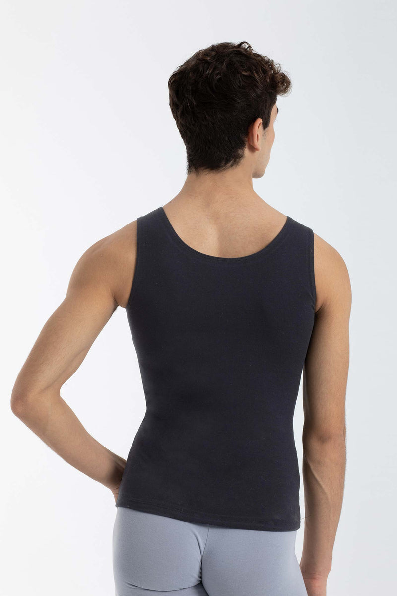 Laad het plaatje in de Viewer, 6607 Heren Tanktop Zwart