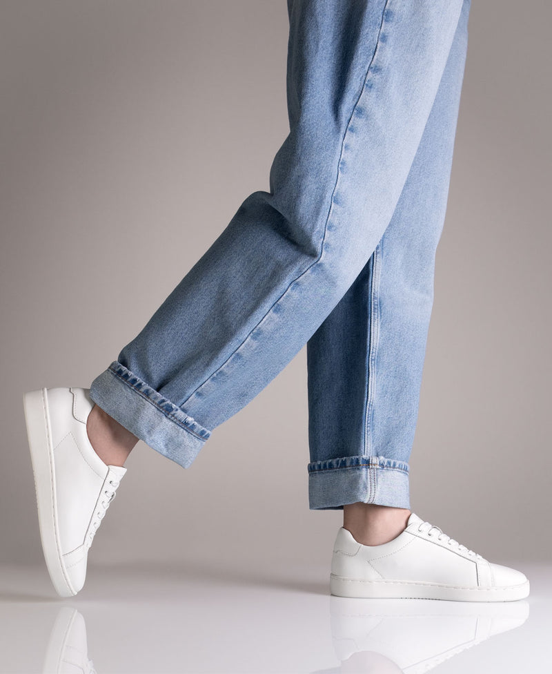 Laad het plaatje in de Viewer, Suny 7025 Sneaker Dames Nappa leer Wit