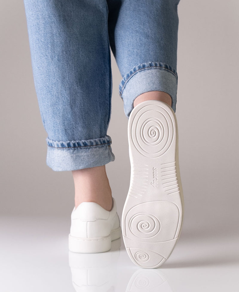 Laad het plaatje in de Viewer, Suny 7025 Sneaker Dames Nappa leer Wit