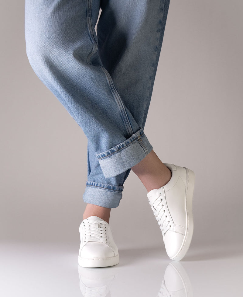 Laad het plaatje in de Viewer, Suny 7025 Sneaker Dames Nappa leer Wit