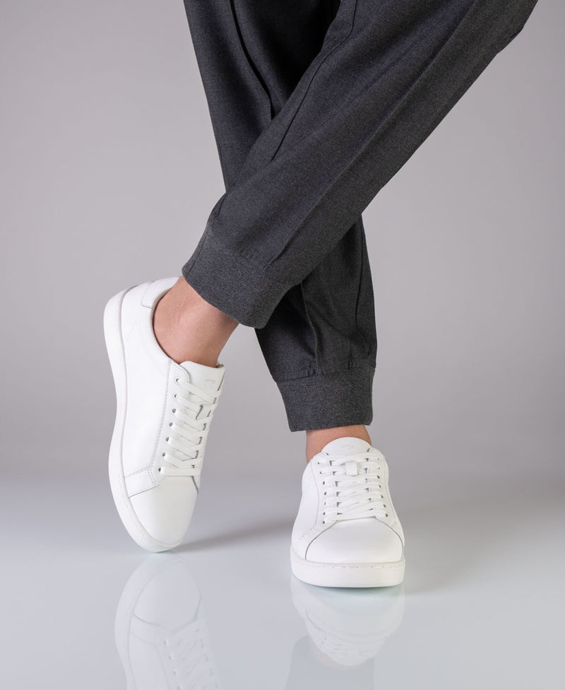 Laad het plaatje in de Viewer, Suny 7425 Sneaker Heren nappa leer Wit