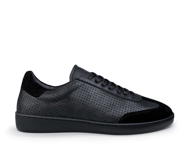 Laad het plaatje in de Viewer, Suny 7430 Sneaker Heren nappa leer Zwart