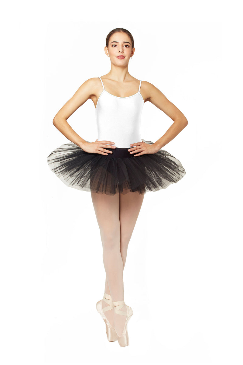 Laad het plaatje in de Viewer, 7736 Kinder Tutu met Lycra binnen broekje Zwart