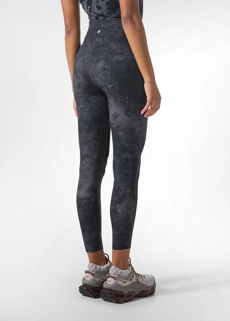 Laad het plaatje in de Viewer, C32006 Legging met hoge tailleband Marmerprint
