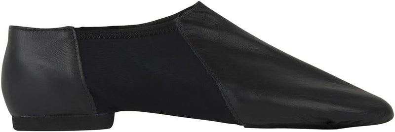 Laad het plaatje in de Viewer, JZE45A Jazzschoenen Rubber Hak Suède Zool Zwart