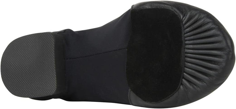 Laad het plaatje in de Viewer, JZE45A Jazzschoenen Rubber Hak Suède Zool Zwart