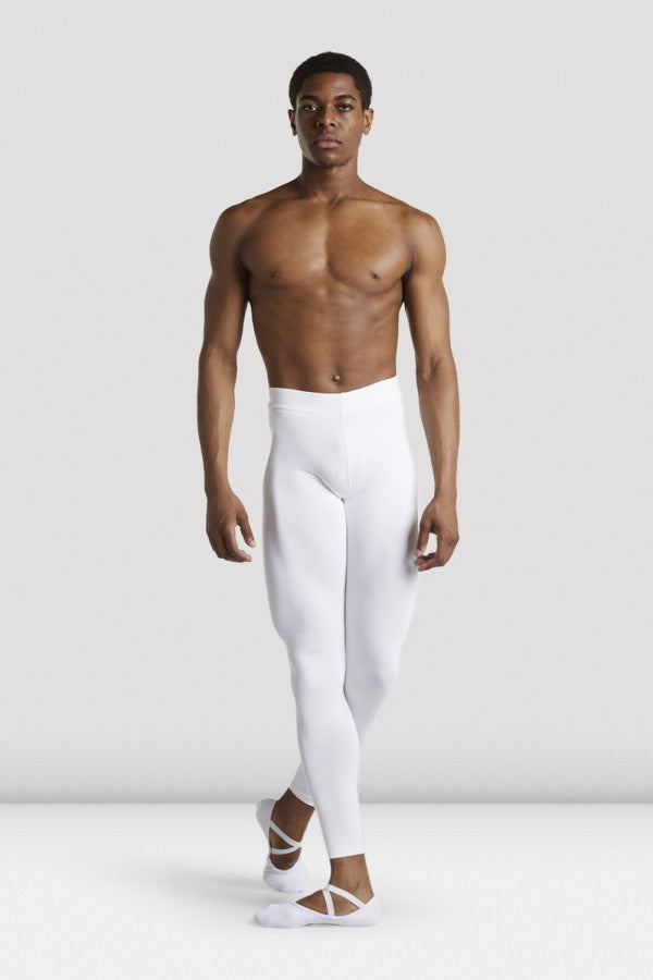 Laad het plaatje in de Viewer, MP002 Heren Legging Full Length Rehearsal Tights Wit