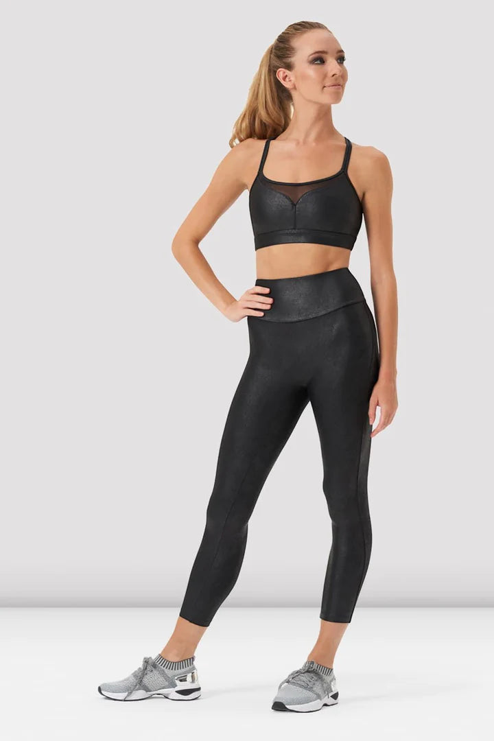 Laad het plaatje in de Viewer, P0528 Adele Legging Lederlook Zwart (BLK)