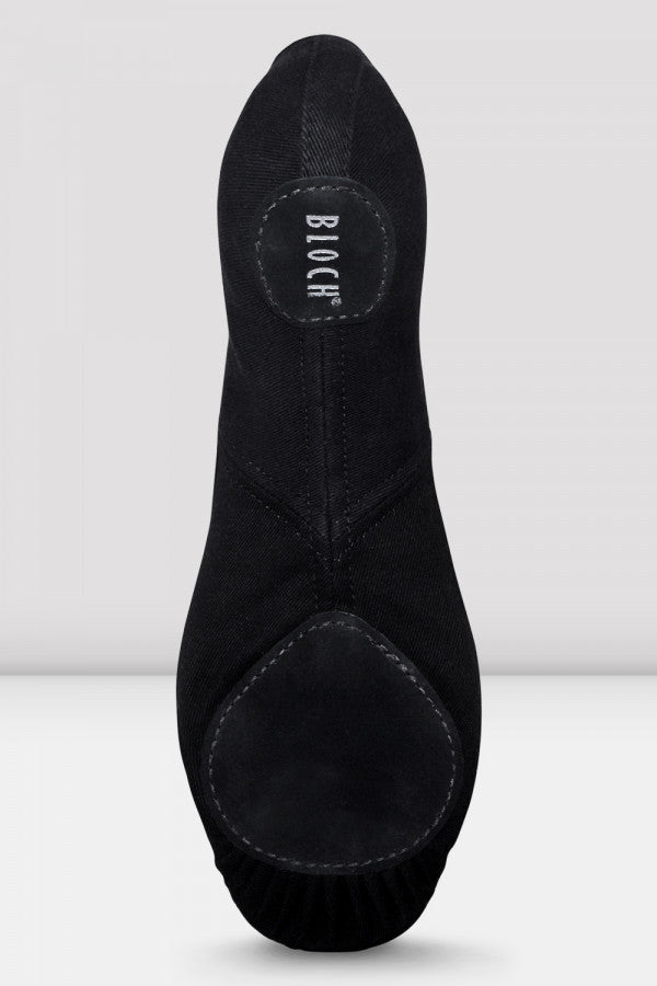 Laad het plaatje in de Viewer, S0233M Perfectus Men Canvas Stretch Balletschoen Zwart (Black)