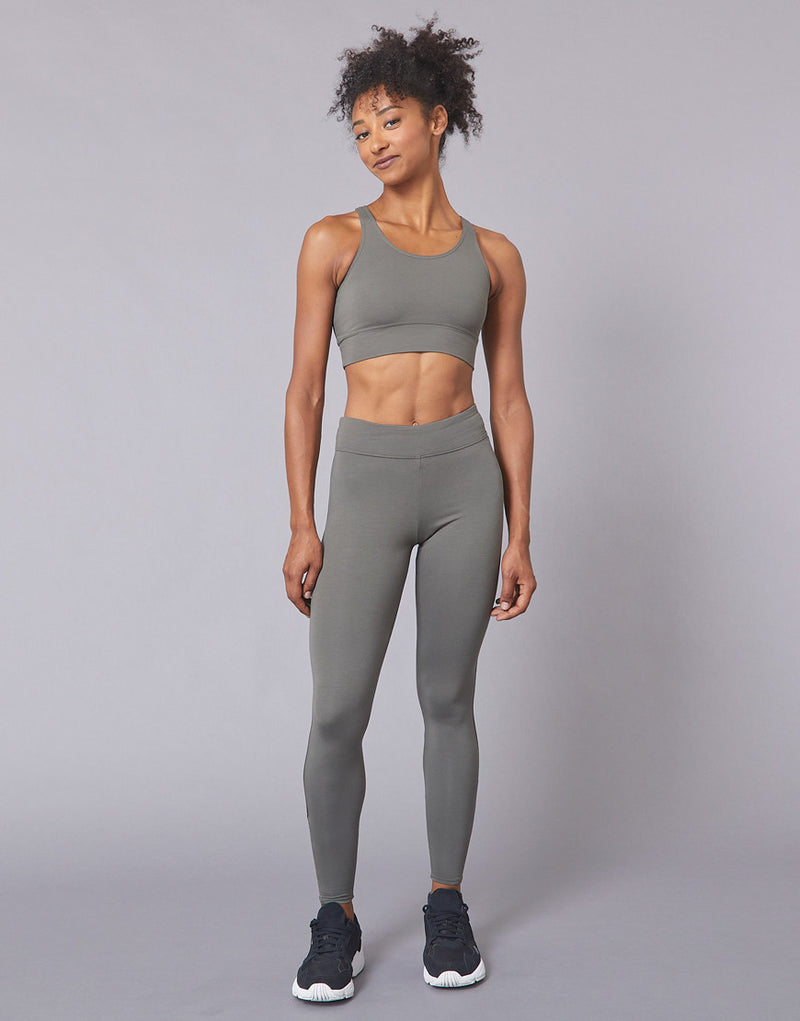 Laad het plaatje in de Viewer, Atma Yoga Dans Legging Viscose Grijs/Groen