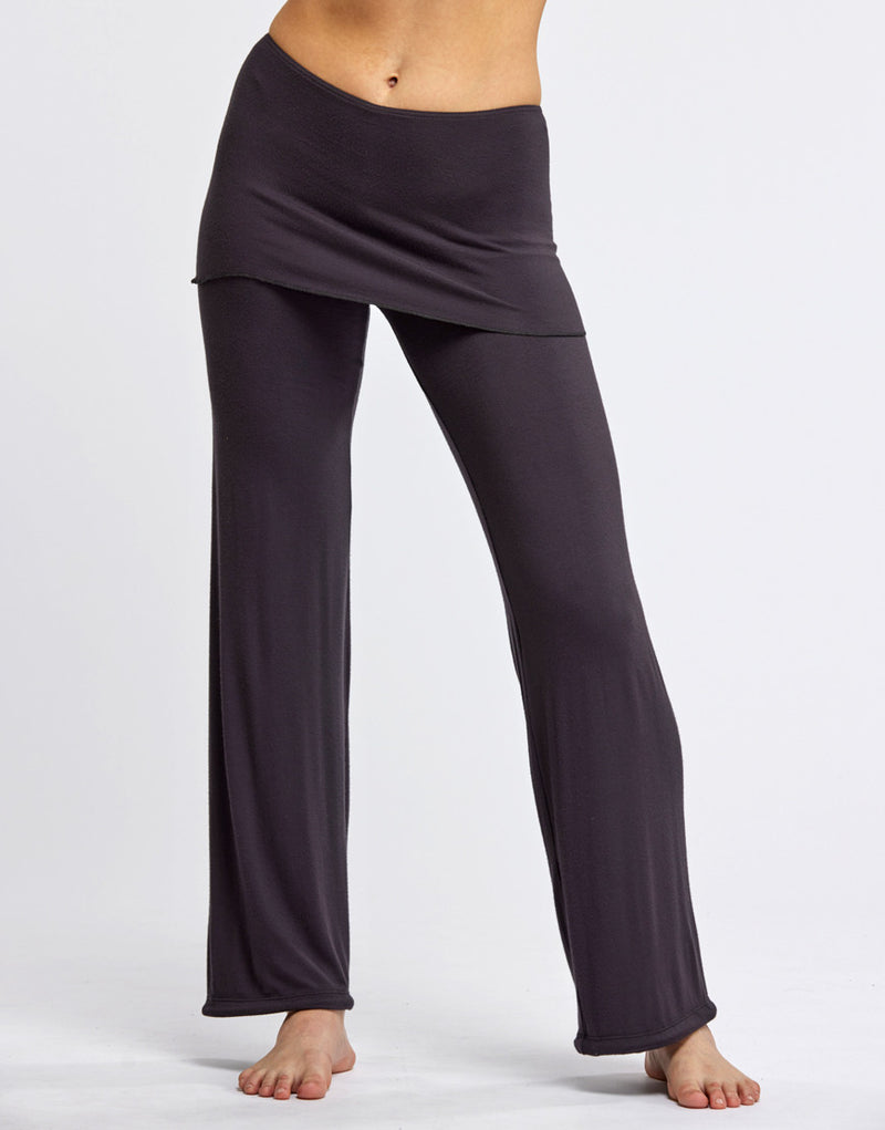 Laad het plaatje in de Viewer, Baby Yoga Dans Broek Lang Heupstuk Grijs Paars (Carbon)