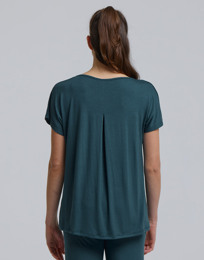 Laad het plaatje in de Viewer, Badine T-Shirt Korte Mouw Petrol (Sherwood)