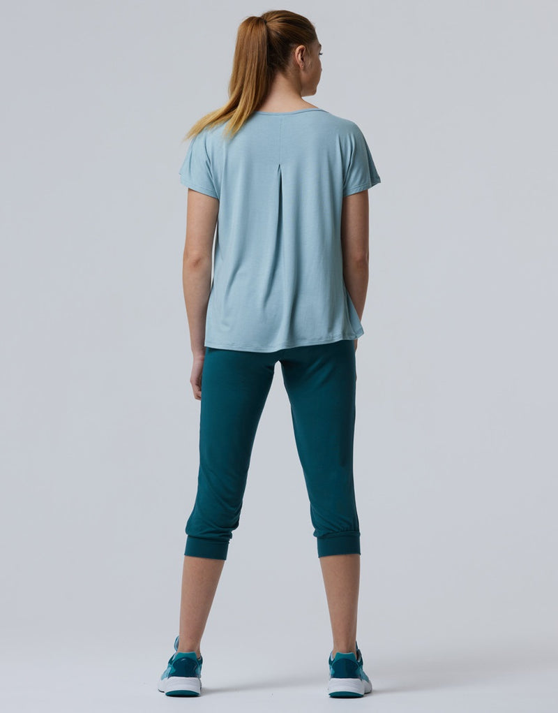 Laad het plaatje in de Viewer, Badine T-Shirt Korte Mouw Zacht Groen (Lichen)