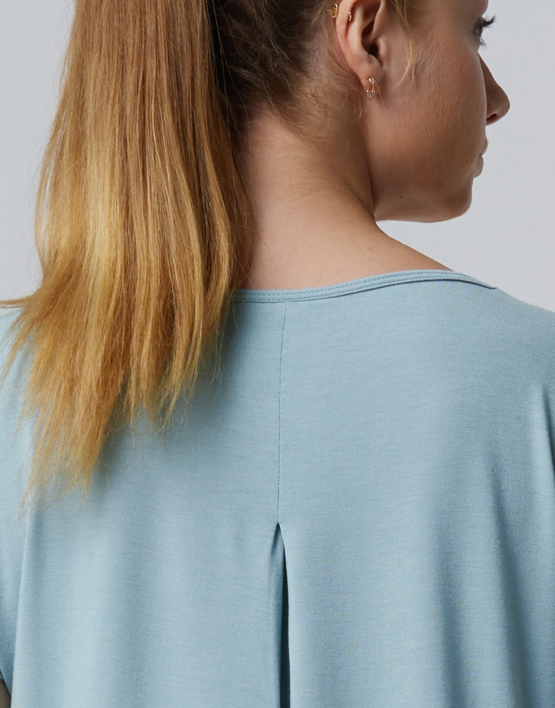Laad het plaatje in de Viewer, Badine T-Shirt Korte Mouw Zacht Groen (Lichen)