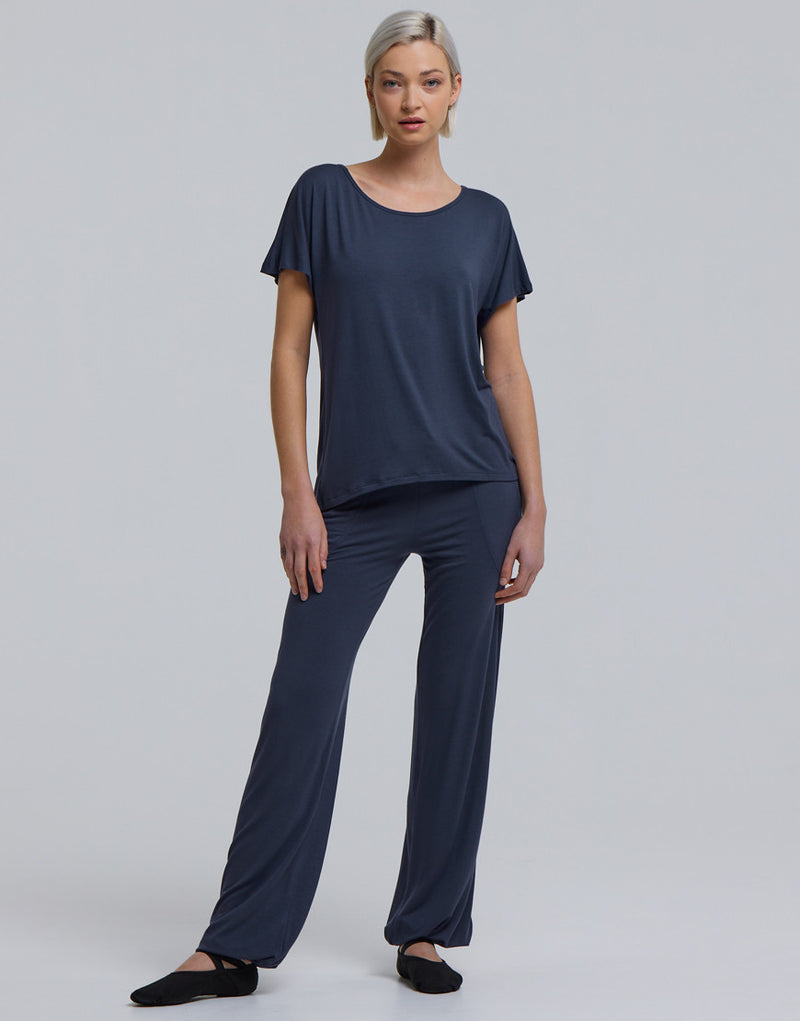 Laad het plaatje in de Viewer, Badine T-Shirt Korte Mouw Grijs Blauw (Nocturne)