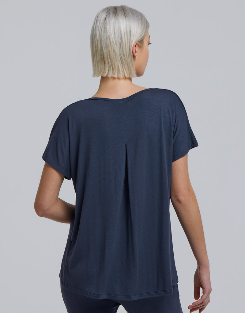 Laad het plaatje in de Viewer, Badine T-Shirt Korte Mouw Grijs Blauw (Nocturne)