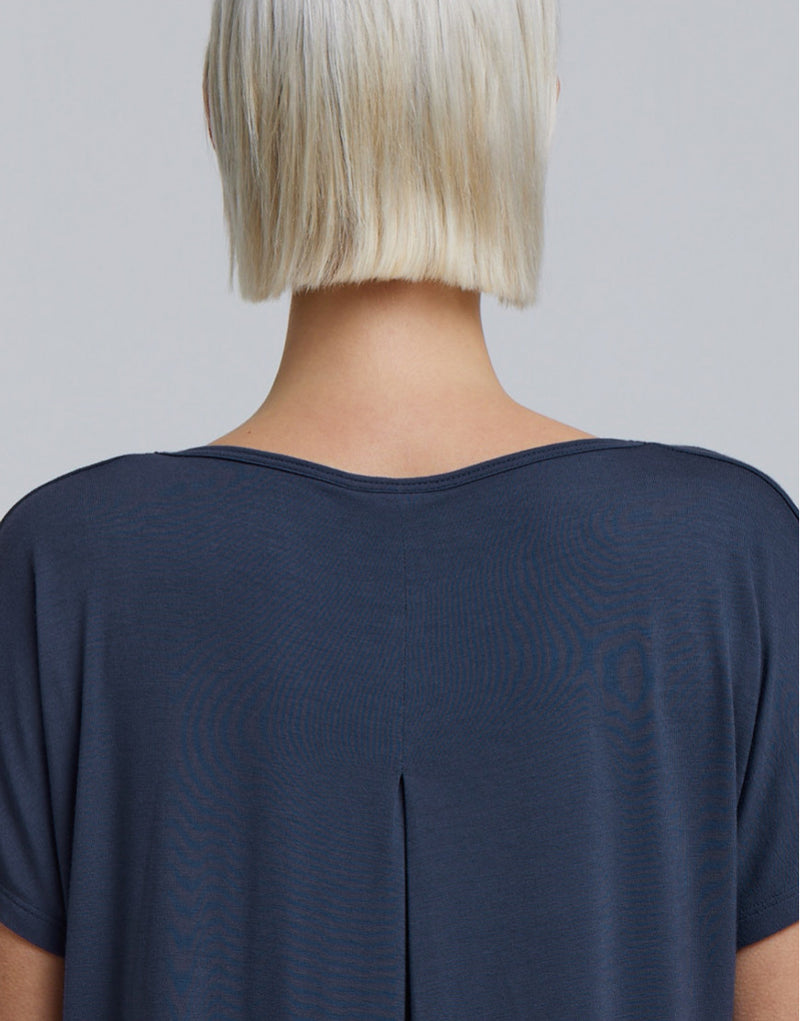 Laad het plaatje in de Viewer, Badine T-Shirt Korte Mouw Grijs Blauw (Nocturne)