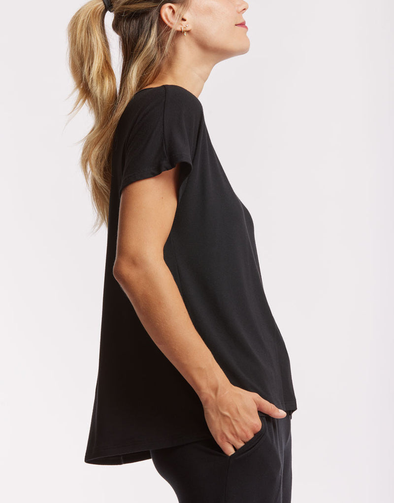 Laad het plaatje in de Viewer, Badine T-Shirt Korte mouw Zwart