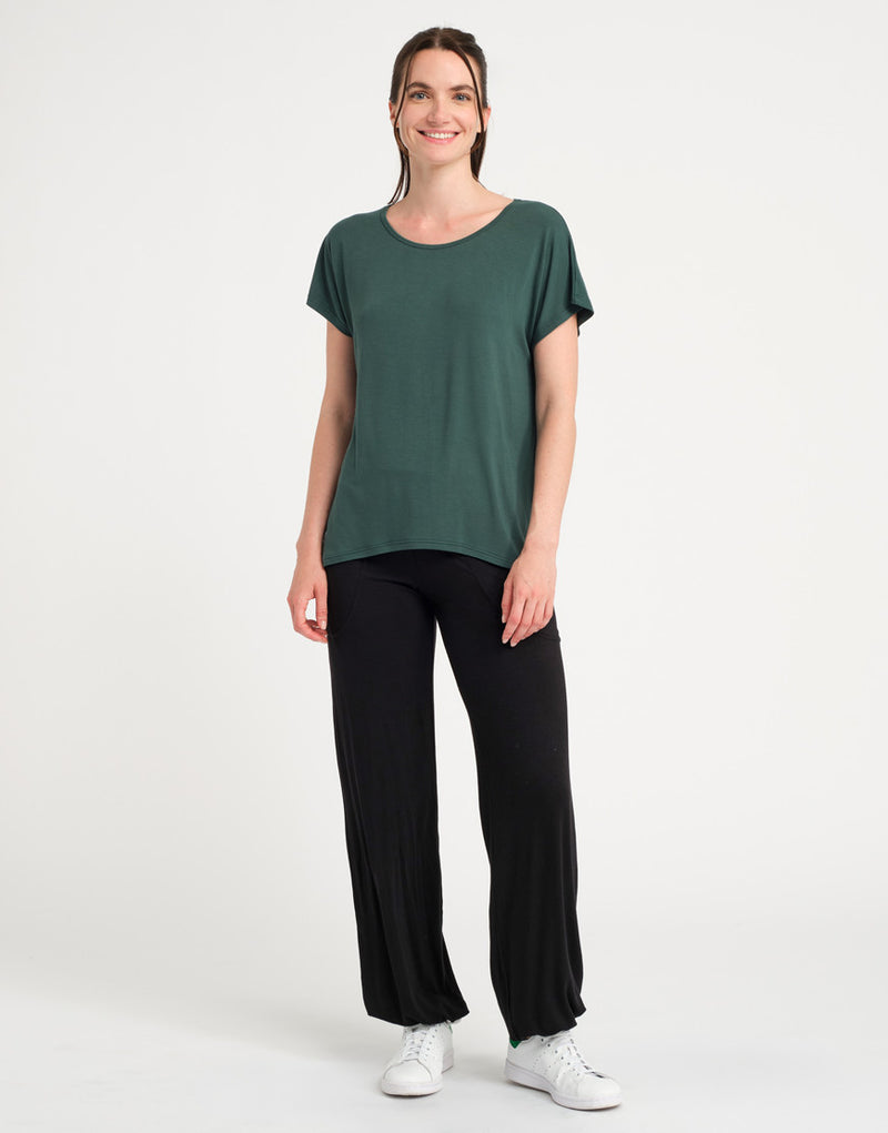 Laad het plaatje in de Viewer, Badine T-Shirt Korte Mouw Groen (Eden)